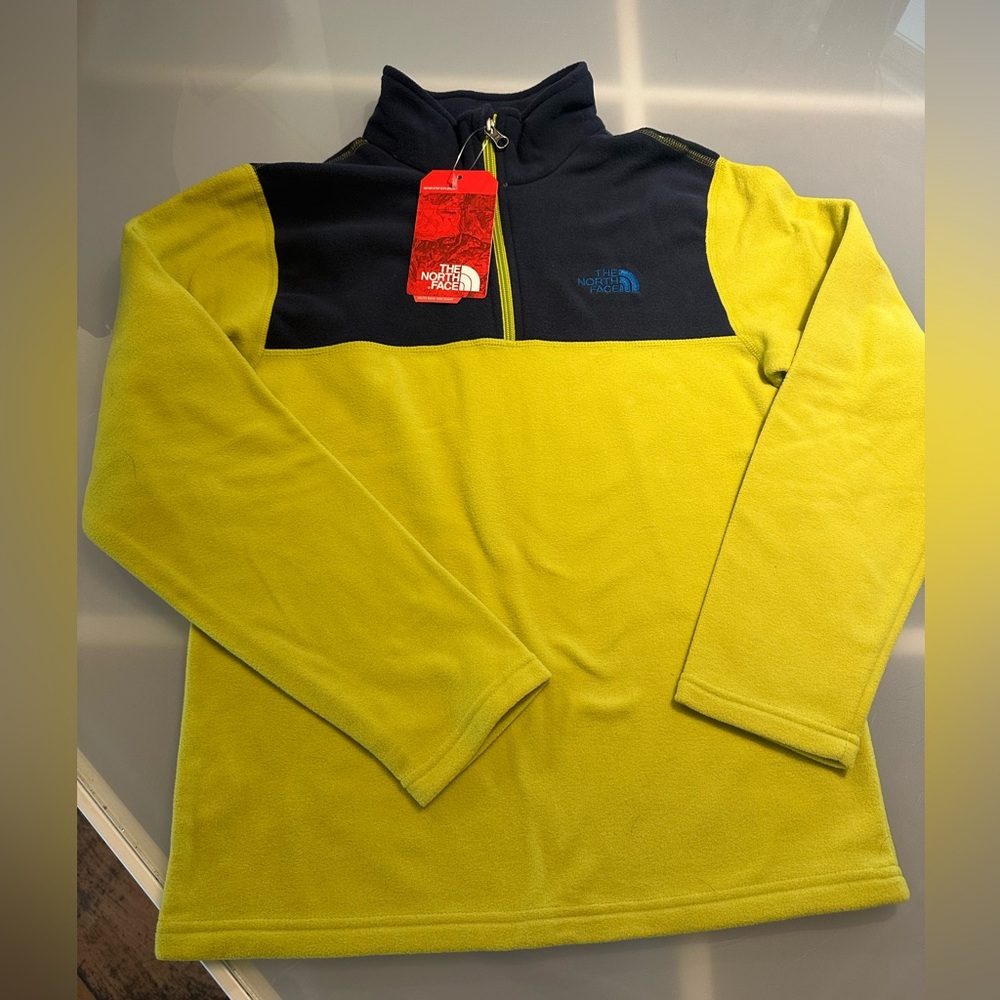 NWT Boys Youth L (14/16) The North Face Glacier 1/4 Zip Fleece